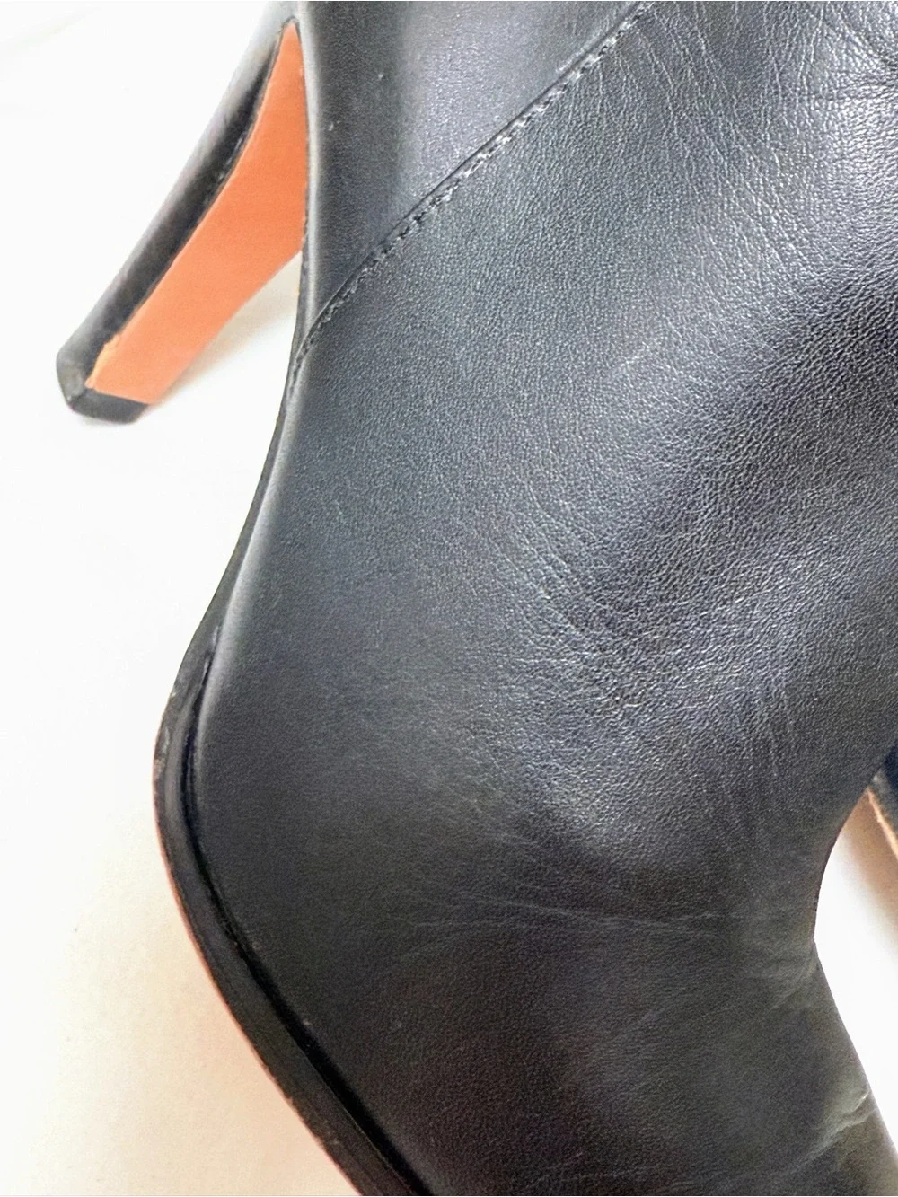 Coach Jemma Black Leather High Heel Ankle Booties Womens Size 5B